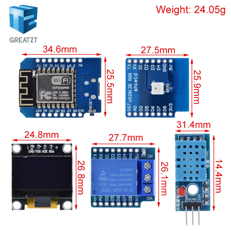 WeMos D1 Mini ESP8266 ESP-12F  - Esp8266 Nodemcu Board review and price