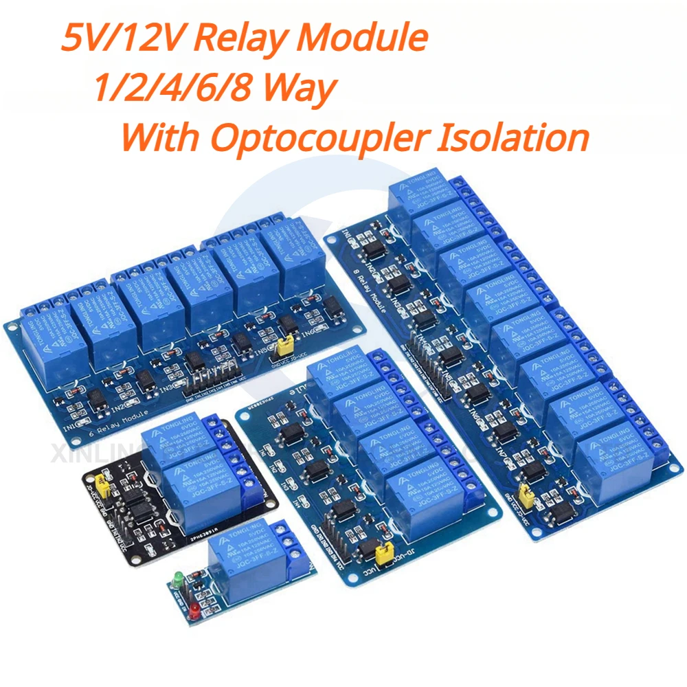 5/12V 1/2/4/6/8 Channel Relay  - Home Automation Arduino review and price